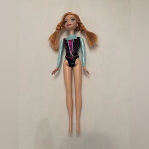 2013 Mattel Disney Frozen Sparkle Princess Anna 11" Doll No Skirt VG